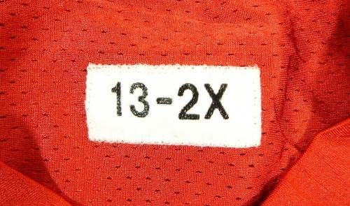 2013-ban a San Francisco 49ers Ray McDonald 91 Játék Használt Piros Gyakorlat Jersey XXL 845 - Aláíratlan