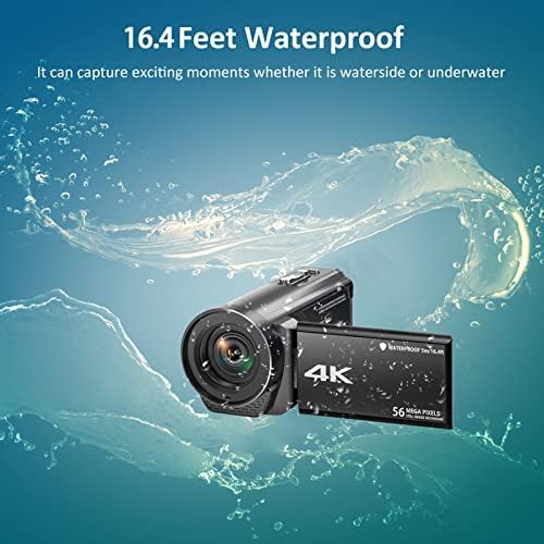 SPRANDOM Videokamera videokamera 4K Ultra HD 56MP 30FPS Vlogging Kamera a YouTube-on a szöveg a 18x. pont