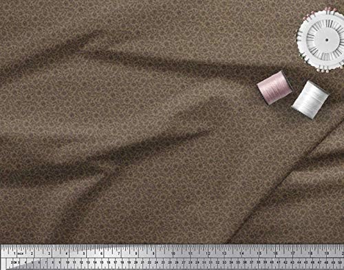 Soimoi Pamut Jersey Anyagból Levelek & Virágos Shirting Nyomtatási Anyag A gyár által 58 cm Széles