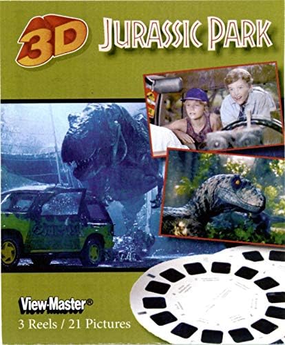 3D-s Megtekintő Tárcsák Jurassic Park - ViewMaster - 3 tárcsák - 21 3D-s Képek