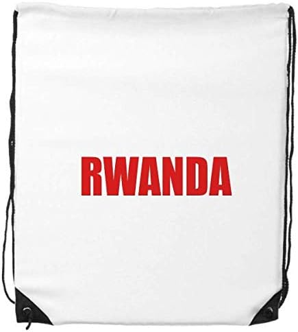 Ruanda Ország Neve Vörös Zsinórral Hátizsák Vásárlás Sport Táskák Ajándék