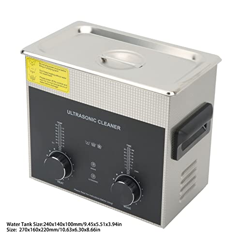 Ultrahangos Tisztító, Rustproof 304 Rozsdamentes Acél Ékszerek Tisztább a Gáztalanítás Mód gépipari (US