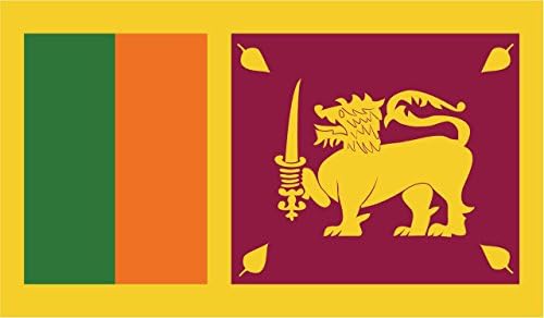 2-Pack Srí Lanka-i Zászló Matrica | 5-Hüvelyk 3-Hüvelyk | Prémium Minőségű Vinyl | PD539