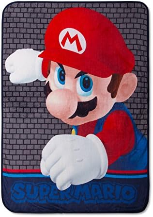 Super Mario Brothers Gyerekek Takarót Plüss 46x60