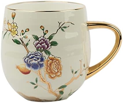 eszpresszó csésze Nagy kapacitású Bögre porcelán Bögre Haza Víz Kupa, Kézzel festett Virág, a Csésze Kávé,