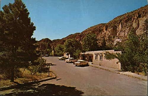 Makaróni Canyon Lodge Bandelier Nemzeti Emlékmű, Új-Mexikó NM Eredeti Régi Képeslap