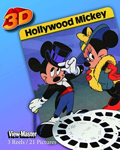 Hollywood Mickey - ViewMaster - 3 tárcsák - 21 3D-s Képek