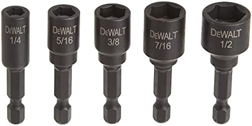 DEWALT Dió meghajtója, Hatása Kész, Mágneses, 5-Darab (DW2235IR)