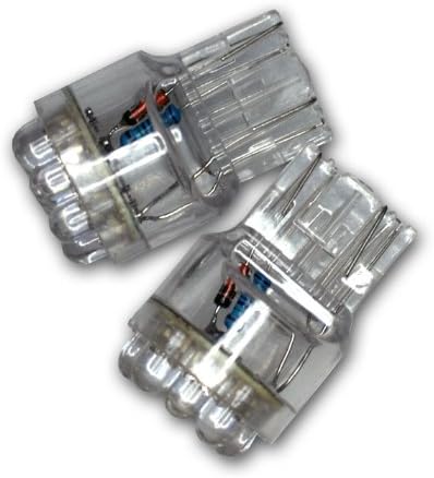 Tuningpros LEDRS-T20-Y9 Hátsó Jel LED Izzók T20 Ék, 9 LED-es Sárga 2-pc-be