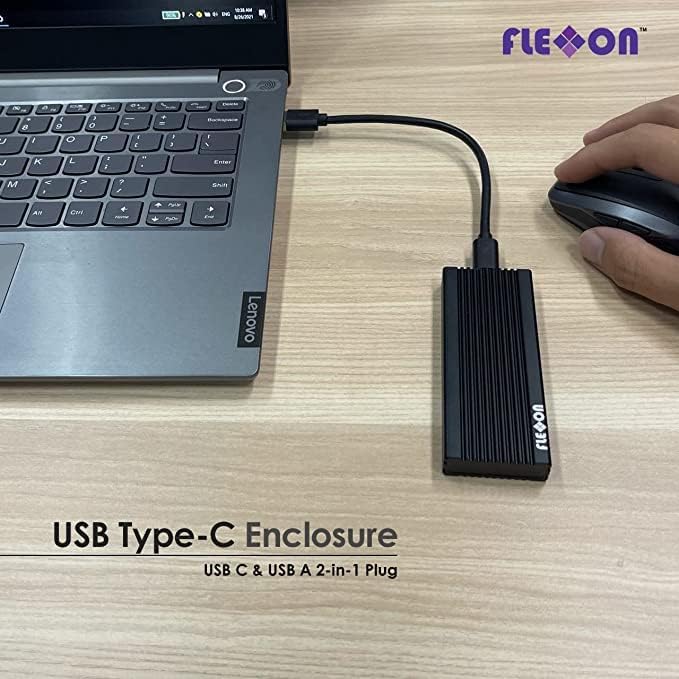 SSD Burkolat M. 2 NVMe PCIe | USB Típus-C | Flexxon
