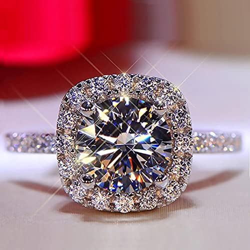 2023 Kitűnő Teljes Gyémánt Gyűrű a Nők, Eljegyzési Gyűrű, Ékszerek, Ajándékok Király Ékszerek a Tizenévesek