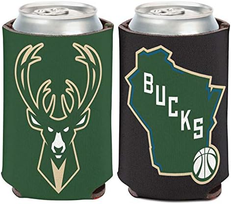 Fanatikusok NBA-Milwaukee Bucks Állam Hűvösebb 1 Csomag 12 oz. (Összecsukható, 2 Oldalas Design)