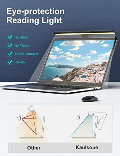 Kaulsoue Monitor Fény, Bár a Számítógép-Laptop, E-Olvasó Képernyő-fénysáv Touch Control, Nem Vakító fény