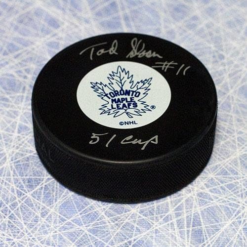 Tod Sloan Toronto Maple Leafs Dedikált Jégkorong - Dedikált NHL Korong