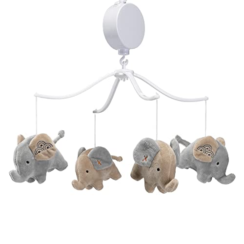 Esti Eredeti Elephant Love Zenélő Baba Kiságy, Mobil Cumisüvegek Részéből Játék - Szürke