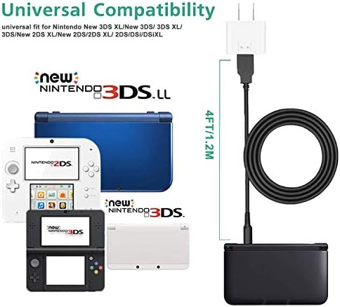 3DS USB Töltő Kábel, Elektromos Töltés Vezet a Nintendo Új 3DS XL/Új 3DS/ 3DS XL/ 3DS/ Új 2DS XL/Új 2DS/