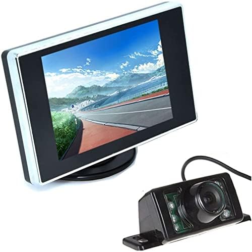 Auto Wayfeng® 7LED HD CCD Autó Visszapillantó Kamera + 3,5 Hüvelykes Színes LCD Autó Monitor, Biztonsági