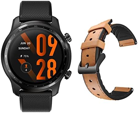 Ticwatch Pro 3 Ultra GPS Smartwatch Plusz Smartwatch Zenekarok 22mm Széles Bőr Hibrid Zenekar Szíj Csere