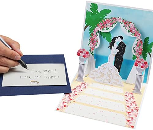 A mágia a Hangyák Szeretik Pop Up Card 3D üdvözlőlap Esküvői Meghívók, Valentin Napi képeslap, Évforduló