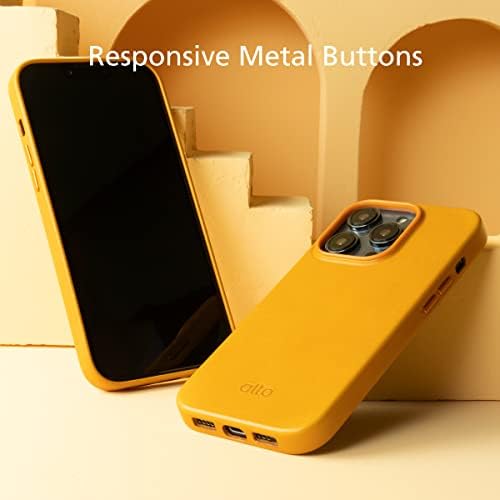 alto Mágneses bőrtok Tervezett iPhone 14 Pro Max-szel MagSafe, ÚGY Sorozat Csepp Védő Prémium Kézzel készített