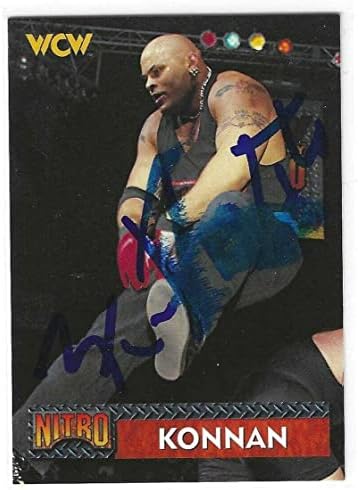 Konnan Aláírt 1999 Topps WCW Kártya 30 WWF WWE - Dedikált Birkózás Kártyák