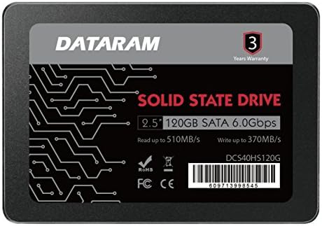 Dataram 120GB 2,5 SSD Meghajtó szilárdtestalapú Meghajtó Kompatibilis az ASROCK B150M PRO4V