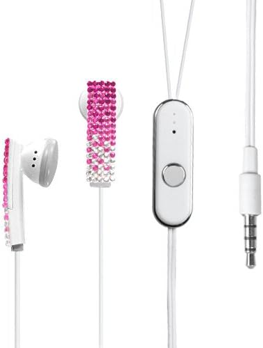 Mybat Diamante Sztereó kihangosító Headset, 3,5 mm-es, Pink Apple iPhone 3GS, iPhone 4, Samsung Captivate