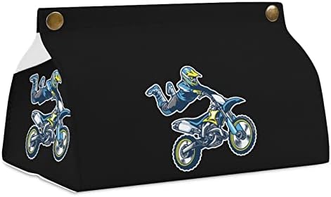 Motocross Versenyző Szövet Borító PU Bőr Szövet Doboz Jogosultja Téglalap alakú Arc Szövet Esetben Papír
