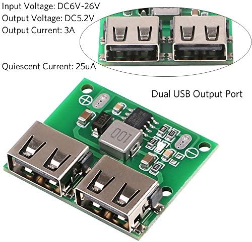 MakerHawk 4db USB DC-DC Feszültség Buck Szabályozó Lépés Lefelé Tápegység Modul 9V, 12V 24V, hogy 5V-os