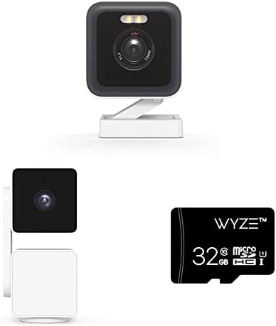 WYZE Cam v3 Pro 2K Beltéri/Kültéri Wi-Fi Biztonsági Kamera, Fehér & Cam Pan v3 Beltéri/Kültéri IP65-Kategóriás,