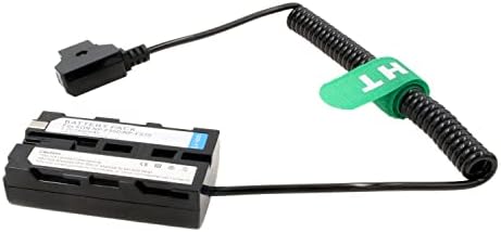 HangTon Kamera Monitor Jobb Szög 2-pin, hogy NP-F970 F960 F570 F550 Dummy Akkumulátor hálózati Adapter