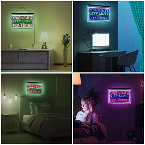 Személyre szabott Város Határa Tri-Color LED-es Neon Lámpa Jel, egy Egyedi, 3D-s Vésett Art Dekor | Testreszabása