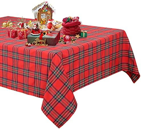 Karácsonyi Terítő 57x84 Hüvelyk Vörös Bivaly Kockás Abrosz, Téglalap alakú, Ellenőrizze az Asztalt Borító