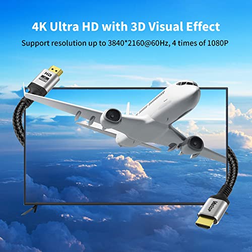 Veetop 4K-HDMI Kábel-25 ft, Ultra High Speed HDMI-HDMI 2.0 Kábel, a 4K@60Hz, 2160P, 1080P, HDR, 3D-s,