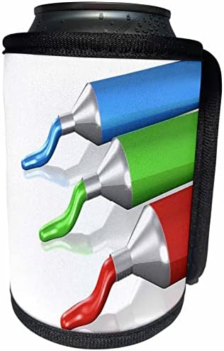 3dRose Kép Modern Festmény, Piros, Zöld, Kék Festék. - Lehet Hűvösebb Üveg Wrap (cc_353333_1)