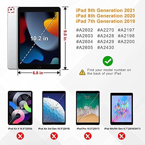 Szia Tér iPad 9. 8. 7. Generációs Esetben iPad 10.2 Esetben 2021 2019 2020 a tolltartó, Virág, Pillangó,