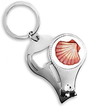 Kagyló, Tengeri Élet Piros Illusztráció Köröm Zimankó Gyűrű Kulcstartó Sörnyitó Clipper