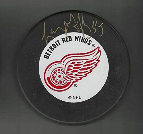 Larry Murphy Aláírt Detroit Red Wings a Hollók Sportos Puck - Dedikált NHL Korong