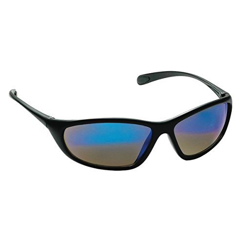 Galeton 9200203 Spyder Könnyű, Full Frame Biztonsági Szemüveg Anti-Semmiből Lencse, Fekete Keret/Kék Tükör