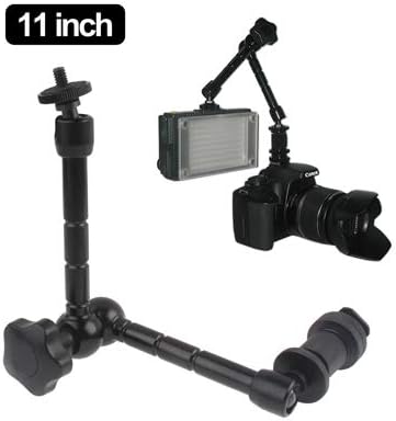 Kamera Állvány 11 inch Csuklós Mágikus Kart az LCD-Field Monitor/DSLR Fényképezőgép/Video Lámpa(Fekete).