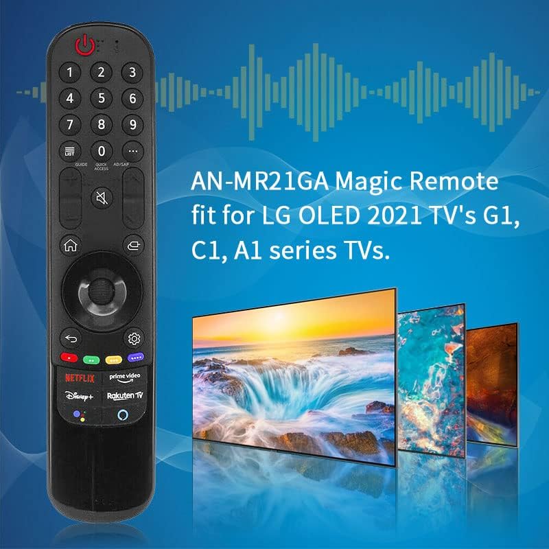 Lancinote Új MR21GA Magic Remote alkalmas LG OLED 2021 TV G1, C1, A1-es Sorozatú Tv-vel, a Netflix Miniszterelnök