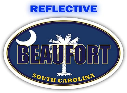 Beaufort Város a Dél-Karolinai Állami Zászló | SC Zászló Beaufort Megyei Ovális Állami Színek, Fényvisszaverő