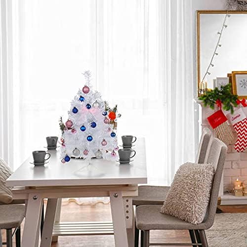 Fonzci 24 Hüvelyk Mini karácsonyfa LED-Húr, a Díszek, a Mesterséges Karácsonyi Fenyőfa Kis Asztali karácsonyfa