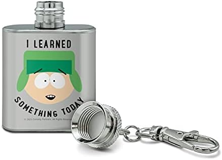 South Park Kyle Ma is Tanultam Valamit Rozsdamentes Acél 1oz Mini Flaska kulcstartó