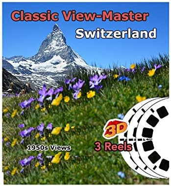 Svájc - 3 Klasszikus ViewMaster Vintage 3D Tárcsák