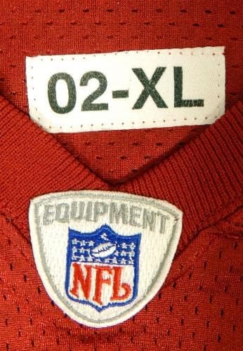2002-ben a San Francisco 49ers Jeff Garcia 5 Játék Kiadott Piros Gyakorlat Jersey 940 - Aláíratlan NFL
