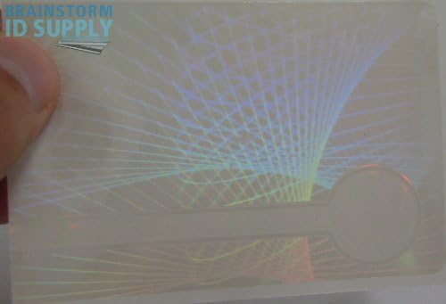 Web & Föld Hologram Overlay - Hitelkártya Méretű Teslin/PVC IGAZOLVÁNY Hologramos Matricák - 50 Csomag