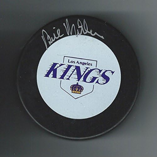 Bill Mikkelson Aláírt Los Angeles Kings Puck - Dedikált NHL Korong