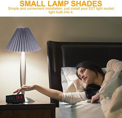 Luxshiny Dekoratív Villanykörte Rakott Lámpa Árnyalatok E27 Ruhával Lámpaernyők Vintage Kis Lámpa Árnyékában