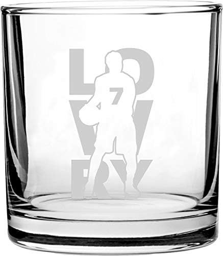Kosárlabda Sport Atlétikai Játékos - 3D Lézer Gravírozott Üveg Whisky-t 10.5 oz (Jordan 23)